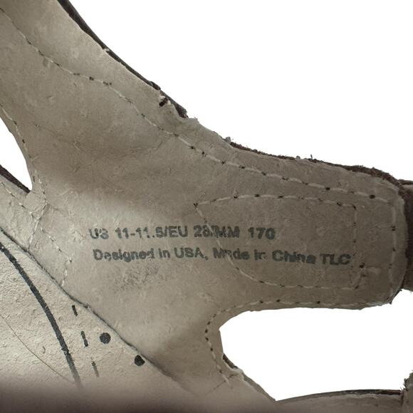 PEDIPED Flex Mark Sandals in Chocolate Size 28 (11-11.5) Sneaker Hybrid Leather - Picture 7 of 7